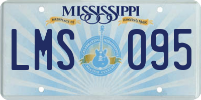 MS license plate LMS095