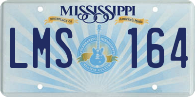 MS license plate LMS164