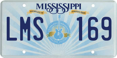 MS license plate LMS169