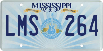 MS license plate LMS264