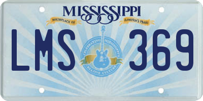 MS license plate LMS369