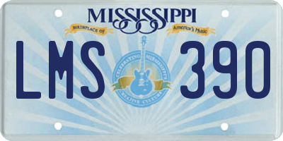 MS license plate LMS390