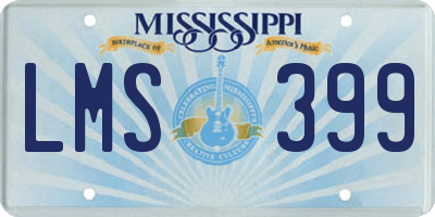 MS license plate LMS399