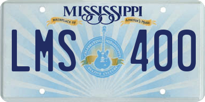 MS license plate LMS400