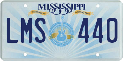 MS license plate LMS440