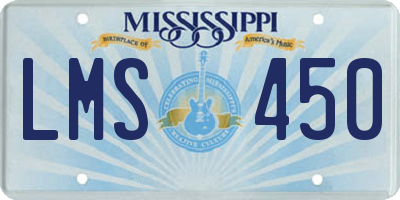 MS license plate LMS450