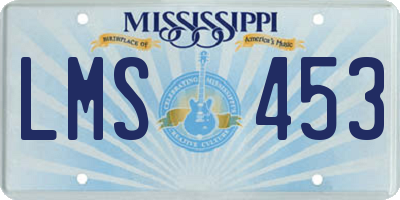 MS license plate LMS453