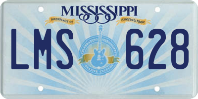 MS license plate LMS628