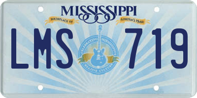 MS license plate LMS719