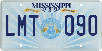 MS license plate LMT090