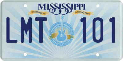 MS license plate LMT101