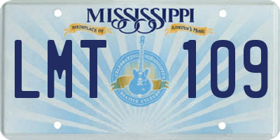 MS license plate LMT109
