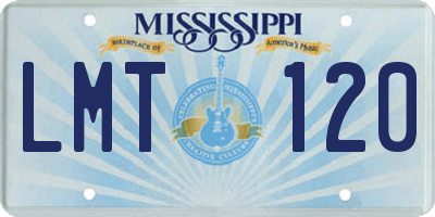 MS license plate LMT120
