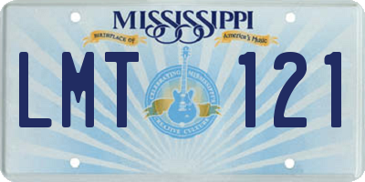 MS license plate LMT121