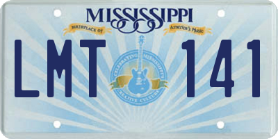 MS license plate LMT141