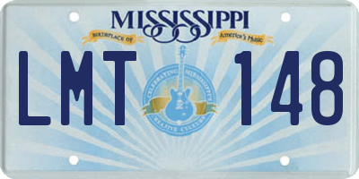 MS license plate LMT148