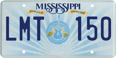 MS license plate LMT150