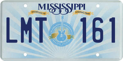 MS license plate LMT161