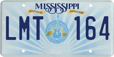 MS license plate LMT164