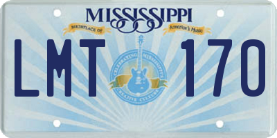 MS license plate LMT170