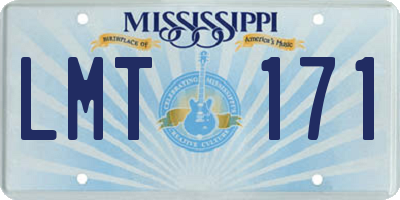 MS license plate LMT171
