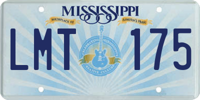 MS license plate LMT175