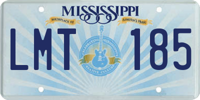 MS license plate LMT185