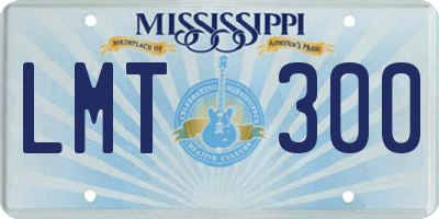 MS license plate LMT300