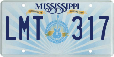 MS license plate LMT317