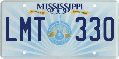 MS license plate LMT330