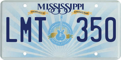 MS license plate LMT350