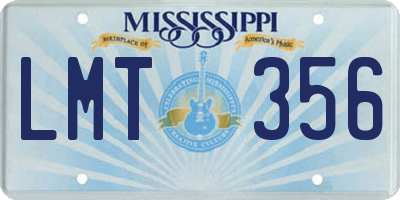 MS license plate LMT356