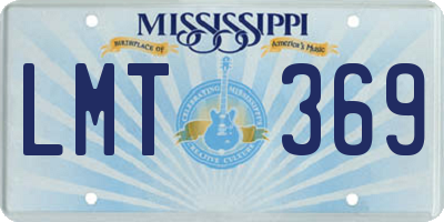 MS license plate LMT369