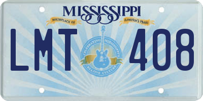 MS license plate LMT408