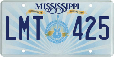 MS license plate LMT425