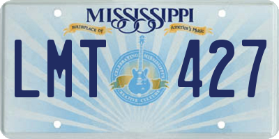MS license plate LMT427