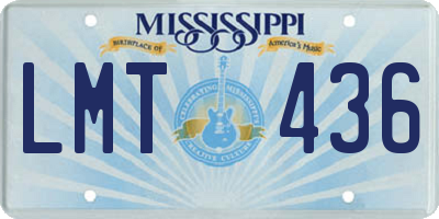 MS license plate LMT436