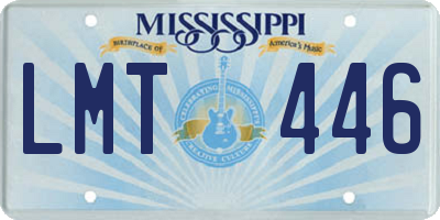 MS license plate LMT446