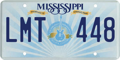 MS license plate LMT448