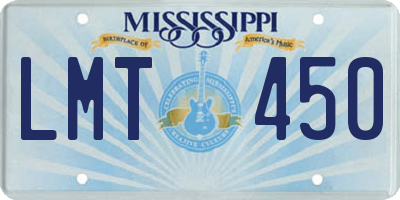 MS license plate LMT450