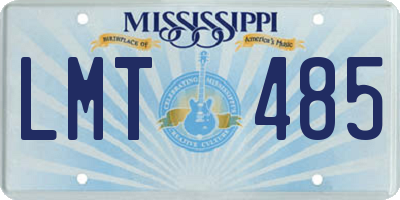 MS license plate LMT485