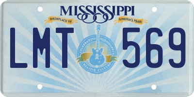 MS license plate LMT569