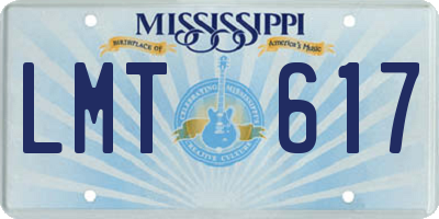 MS license plate LMT617