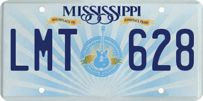 MS license plate LMT628