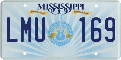 MS license plate LMU169
