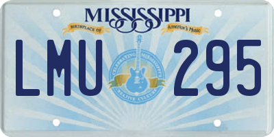 MS license plate LMU295