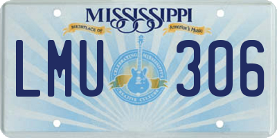 MS license plate LMU306