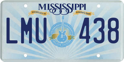 MS license plate LMU438