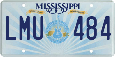 MS license plate LMU484