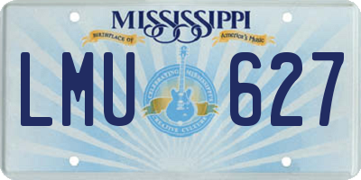 MS license plate LMU627